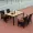 Bàn ghế gỗ ngoài trời rắn wicker ghế năm mảnh bàn ăn ban công bàn ghế mây khách sạn đồ nội thất sân vườn bàn ghế nhựa