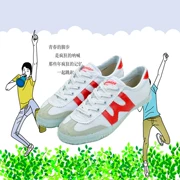 Kéo trở lại wv-2 trắng giày bóng chuyền màu đỏ sinh viên đồng phục trường giày chàng trai trượt cô gái giày vải giày chạy bộ