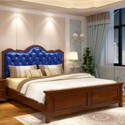 Bộ hoàn chỉnh của bộ tủ quần áo ngủ của Mỹ kết hợp bộ sáu nhà kết hôn phòng cưới đồ gỗ rắn năm phòng ngủ