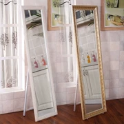Gương thay đồ đơn giản ba chiều là ngôi nhà mỏng đầy đủ gương phòng khách nhà sàn gương sinh viên kiểm tra ký túc xá quần áo gương - Gương