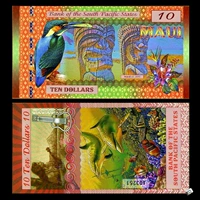 [Americas] thương hiệu mới UNC Nam Thái Bình Dương Ngân Hàng Quốc Gia 10 nhân dân tệ tiền giấy nhựa ngoại tệ tiền giấy tiền xu cổ trung quốc
