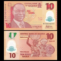 [Châu Phi] New Nigeria 10 Naira tiền giấy nhựa Tiền giấy nước ngoài Đồng tiền nước ngoài Ngoại tệ tiền xu trung quốc cổ
