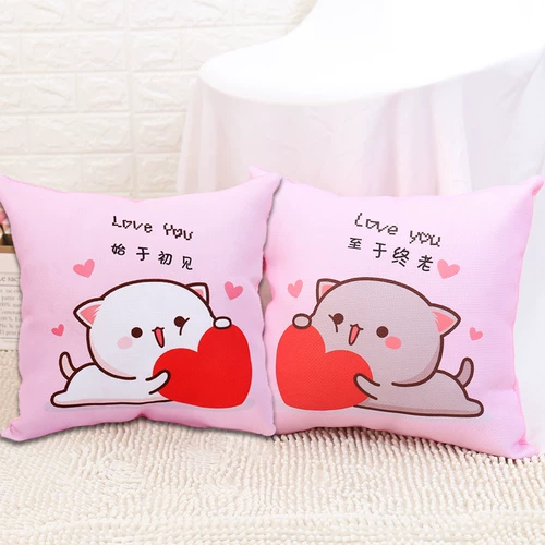 Мультяшная праздничнная подушка для влюбленных, «сделай сам», 2020