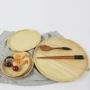 New Nhật Bản khay gỗ khay hộ gia đình vòng rắn tấm gỗ tấm cup đĩa trái cây món ăn bằng gỗ đĩa gỗ tròn