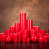 Подлинный классический красный свече -дым, без запаха цилиндрические колонны