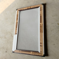 塑钢型材/pvc型材 厂家订制定做铝合金塑钢门窗金刚网平移式推拉纱窗平开外推纱窗