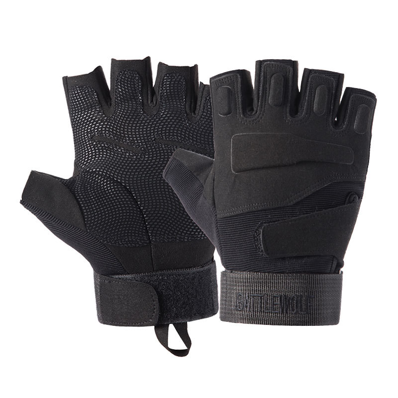 Blackclimb glove non-slip menforgymglovestrainingwristwrapworkout
