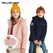 Áo khoác trẻ em Pelliot và áo khoác trẻ em ngoài trời Quần áo trẻ em leo núi ba trong một - Quần áo ngoài trời cho trẻ em