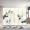 Màn hình Bắc Âu phòng khách vách ngăn hiện đại tối giản gấp di động vải trượt hai mặt văn phòng thời trang gấp màn hình - Màn hình / Cửa sổ bức bình phong gỗ