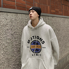 秋冬季衛衣男加絨加厚ins寬鬆連帽潮流百搭港風外套2020新款潮牌