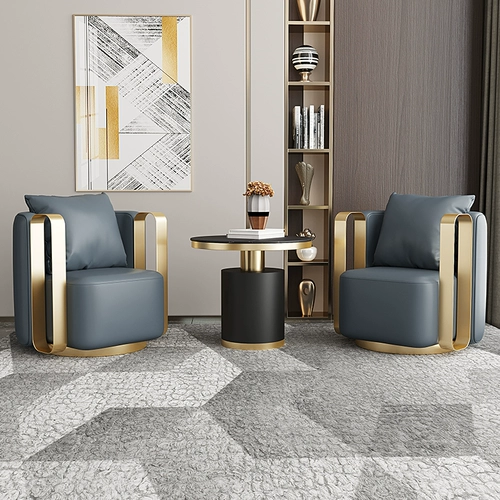 Легкий роскошный современный одно -личный змеиный гостиничный столик в гостиничном магазине и зона комбинированного переговоров. Сеть красное ротация повседневное кресло