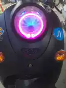 Phiên bản châu Âu của vua rùa nhỏ xe điện xe máy đèn pha lắp ráp đèn xenon đèn led đôi ánh sáng ống kính thiên thần mắt quỷ
