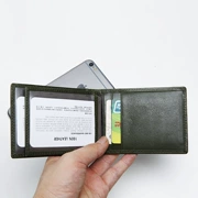 LANSPACE túi da của nam giới tài liệu đơn giản trên lớp da giấy phép lái xe gói thẻ đa thẻ gói giấy phép lái xe