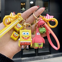 Мультяшный брендовый брелок, милые ключи от машины для влюбленных, рюкзак, украшение на сумку, Южная Корея
