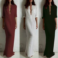 WOMEN SUMMER CASUAL Long Dress Girls Party Ladies Dresses female