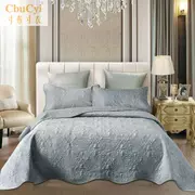 Giặt bông pha lê nhung trải giường đơn mảnh phong cách châu Âu quilted quilt Hàn Quốc quilted quilt cover bed cover ba mảnh bìa - Trải giường