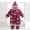 Quần áo sơ sinh cotton cho bé những chiếc áo khoác dày cho bé mùa đông ra ngoài để mặc quần áo độn bông