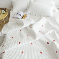 Ins gió nữ thần Hàn Quốc giặt bông trải giường ba bộ chăn bông được bọc bởi chiếc giường đơn mảnh che nhíp bộ ga giường cute