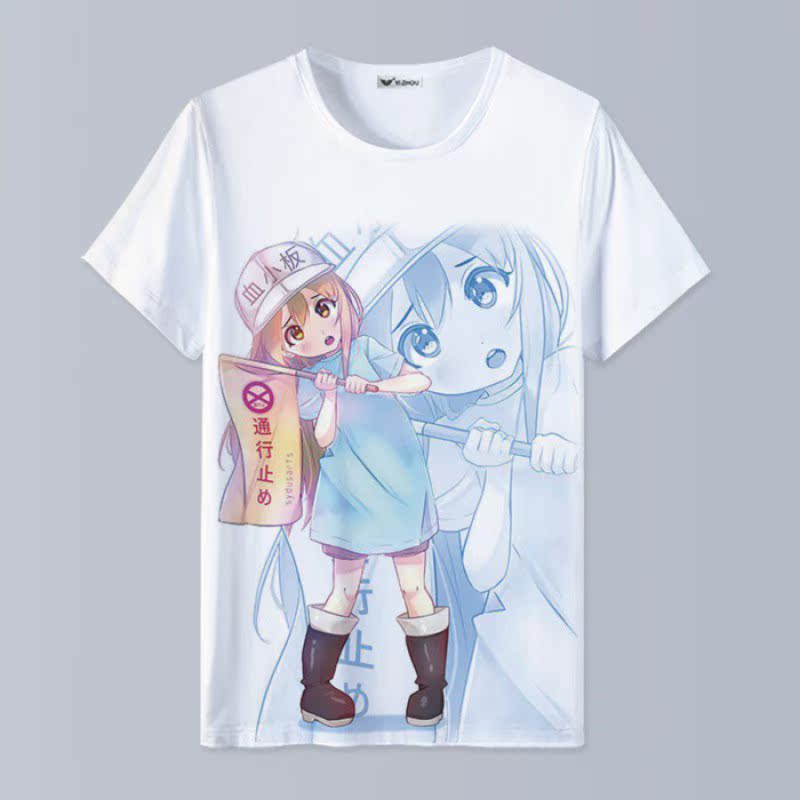 【50】Working cell platelet white blood cell Cells cos clothing clothes quadratic element Animation surrounding Short sleeve T-shirt