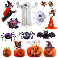 Thanh trang trí Halloween Đạo cụ mẫu giáo Hài hước Spooky Witch Pumpkin Charm Treo đèn lồng lớn - Sản phẩm Đảng / Magic / Hiệu suất 	đồ hóa trang người nhện