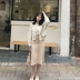 Zeng Xiaoxian 2018 mùa thu mới phong cách Hàn Quốc Hồng Kông hương vị retro chic da phụ nữ ngắn xe máy coat jacket Quần áo da