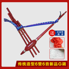 Лушэн 云南芦笙6管6音树脂套筒贵州传统民族乐器吹奏舞台道具学生学习用