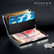 Đức HIỆN ĐẠI thẻ thép không gỉ chủ kim loại wallet wallet thẻ ngân hàng chủ thẻ tín dụng hộp thẻ chống trộm bàn chải