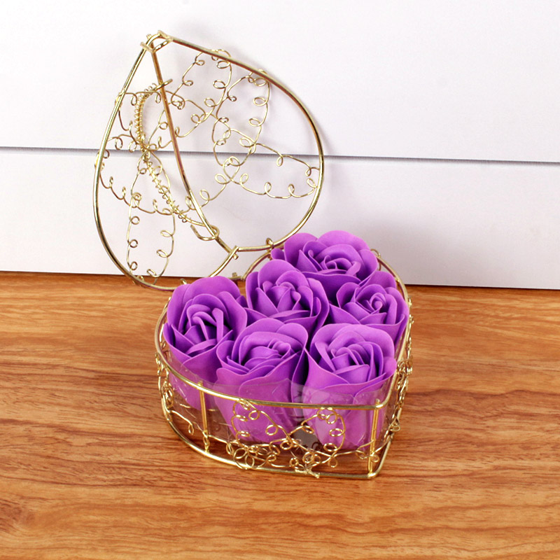 VioletMother's Day practical Small gift To Mom pleasantly surprised gift Opening Activity supplies Casual gift rose Soap flower