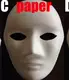 Одиночная бумажная маска модель лица мужского пола