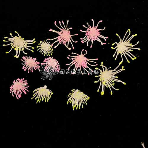 Tao Huayu Silk Net Flower Peach Blossom Core Plum Core Core Core пластиковые пластиковые аксессуары для ручной работы Sakura Core