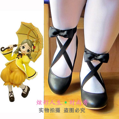 taobao agent ◆ Rose Girl の COSPLAY shoes ◆ Butterfly knot thick heel round head Lolo tower single shoes size size