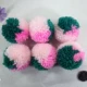 Нежный розовый+персиковой красный+глубокий озеро синий