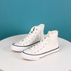 Carbin canvas shoes white high top