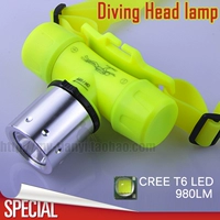 Chiếu sáng ngoài trời chói đầu đeo đèn nhựa chống thấm nước đèn 18650 pin lặn đèn pha đèn led xài pin