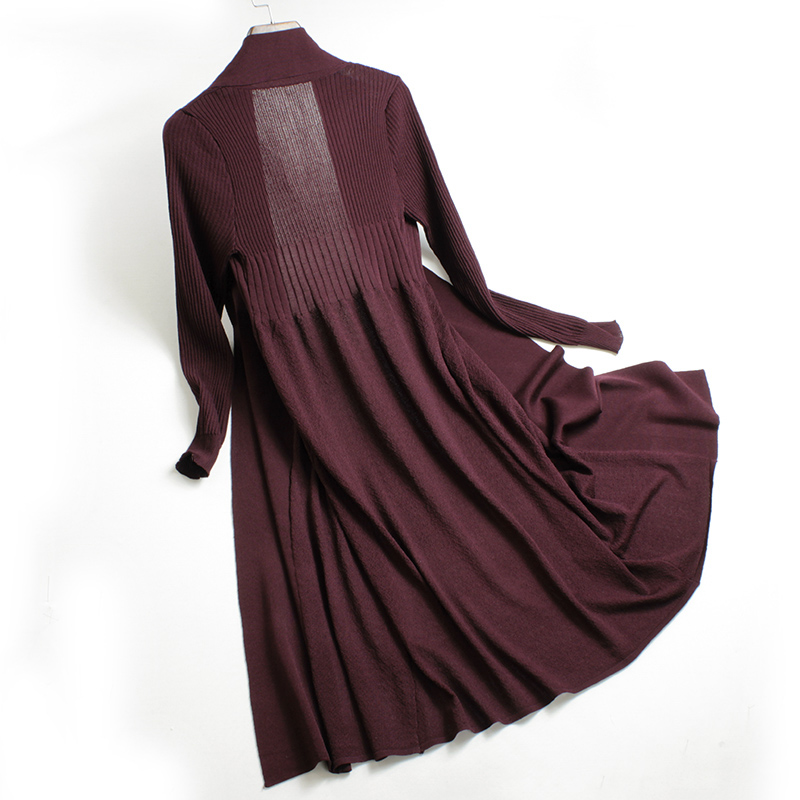ClaretKorean version Long sleeve easy Ice silk Air conditioning clothes female Cardigan Sweater Medium and long term Show thin Outside Sunscreen Thin tide