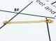 K vàng phụ kiện trang sức chuyển đổi vật liệu tự làm vòng tay handmade vòng cổ kéo dài thay đổi kích thước chuỗi mở rộng với khóa - Vòng đeo tay Clasp