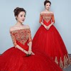 A red wedding dress