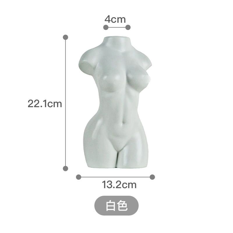 Venus WhiteHomeside Art human body vase Northern Europe ins female sex Venus Sculpture ceramics flower arrangement desktop Ornaments