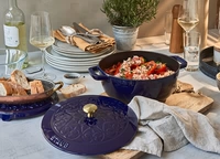 Глубокая синяя лилия 24 мамочная горшка золотая голова