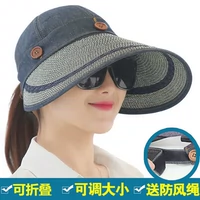 Ветрозащитная шапка, солнцезащитная шляпа на солнечной энергии, складная пляжная кепка, подходит для подростков