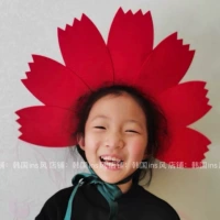 Брендовый детский аксессуар для волос на солнечной энергии, вечернее платье подходит для фотосессий, милый реквизит, украшение, ободок, Южная Корея, подсолнух
