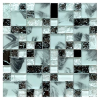 Черно -белый ледяной трещины в размерах