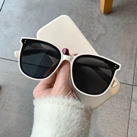 Модные белые солнцезащитные очки, в корейском стиле, простой и элегантный дизайн, 2021 года, городской стиль