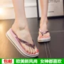 Mùa hè 2017 phiên bản Hàn Quốc mới của dép xỏ ngón dành cho phụ nữ mặt thời trang sáng sủa chống trượt với dép và dép đi biển hoang dã dép bánh mì nữ có hình