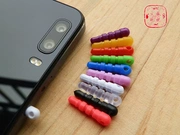 Màu sắc điện thoại di động bụi cắm phổ tai nghe 3,5 mm với lỗ cắm DIY phụ kiện mặt dây dễ thương