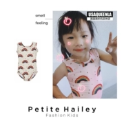 [Thượng Hải] Petite Hailey chính hãng của Mỹ 19 mùa xuân và hè Cô gái mới dễ thương áo tắm cầu vồng - Đồ bơi trẻ em