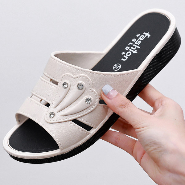 Тапочки для матери, модная обувь на платформе, нескользящие слайдеры, коллекция 2023