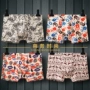 4 nạp của nam giới đồ lót nam phim hoạt hình boyshort cá tính sợi tre thoáng khí thanh niên trung eo chàng trai bốn góc quần quần sịp lưới nam