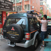 Cheetah Đen Vua Kong có mưa máng giá hành lý Mitsubishi Qipai Pajero roof rack xà ngang khung ngang kẹp móng vuốt