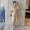 Phụ nữ mang thai kẻ sọc bằng vải cotton và vải lanh Phiên bản Hàn Quốc của phần dài của những mẫu váy ngắn nữ sành điệu 2019 mùa hè tay ngắn - Áo thai sản